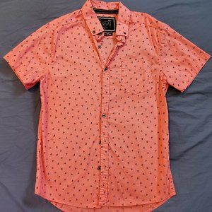 NYC Descendent Short Sleeve Button Down Mens Small